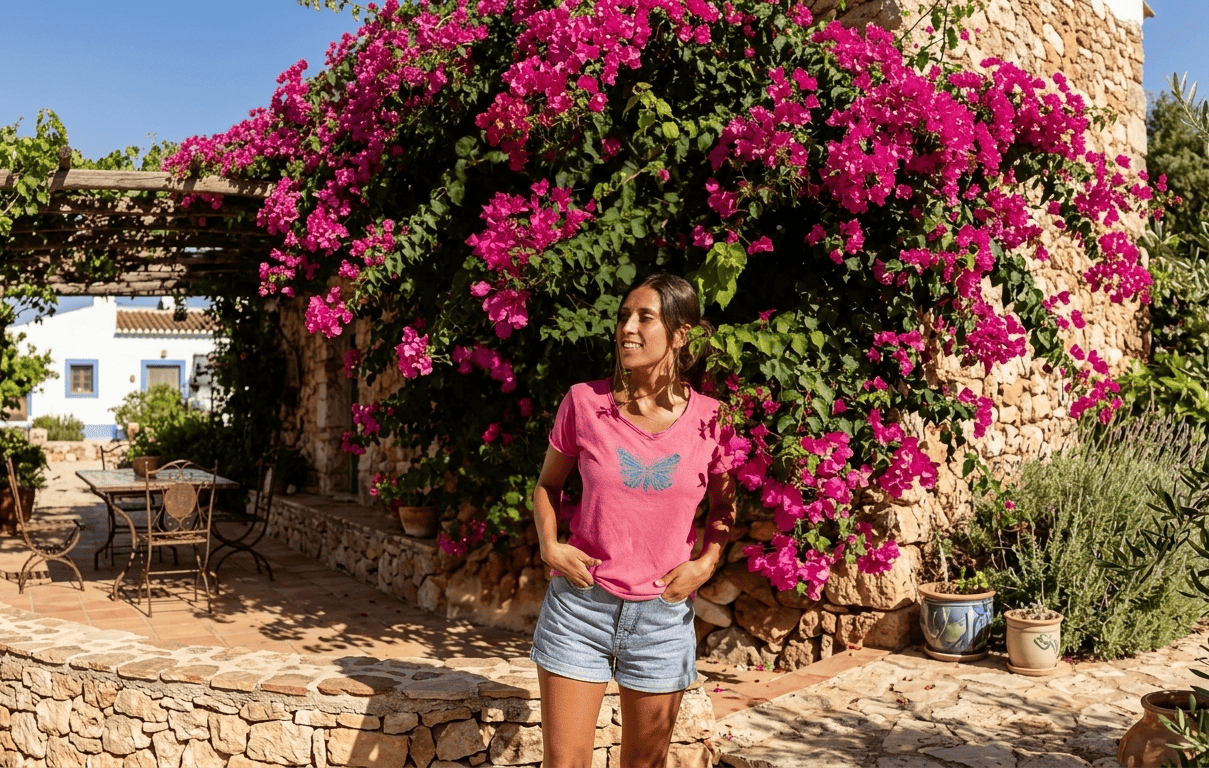 Camisetas cuello pico mujer