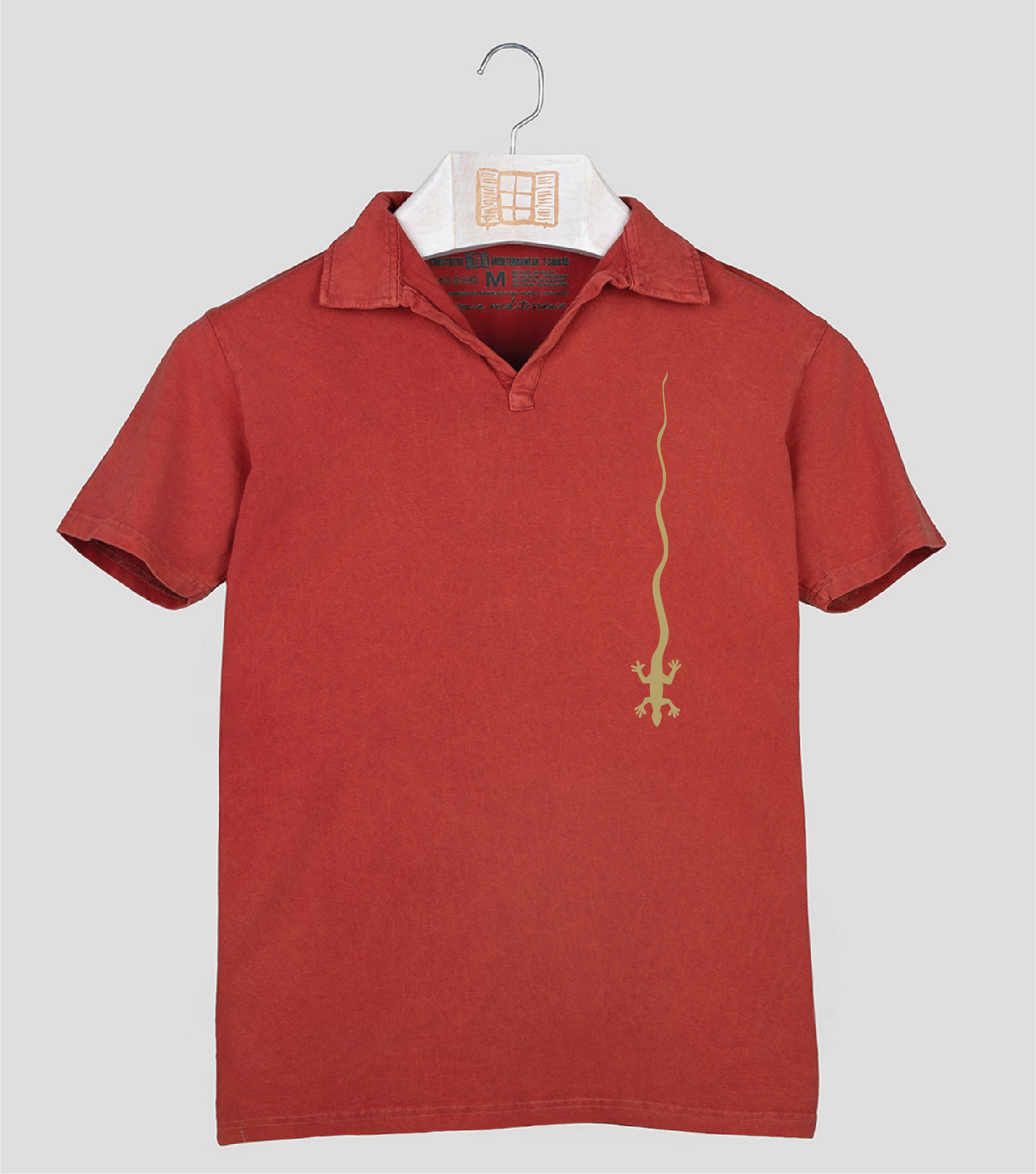 Polo manga corta Hombre Caiguda - arcilla