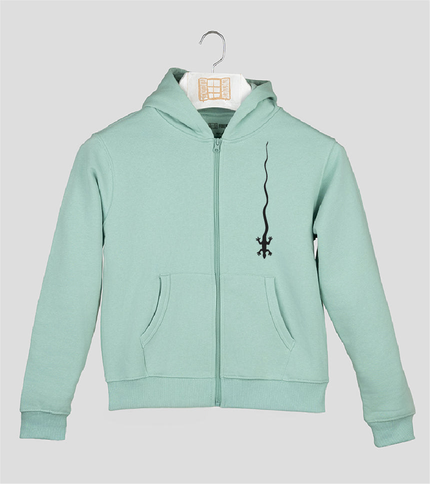 Sudadera cremallera Niño Caiguda - aqua