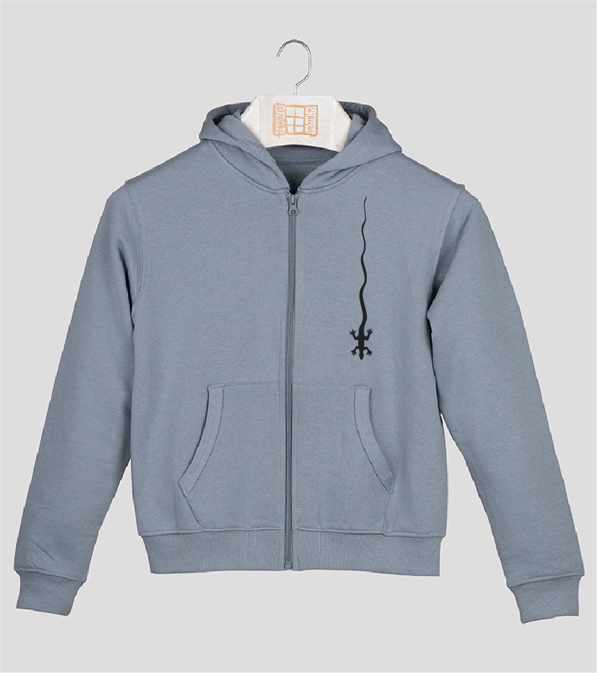 Sudadera cremallera Niño Caiguda - cielo