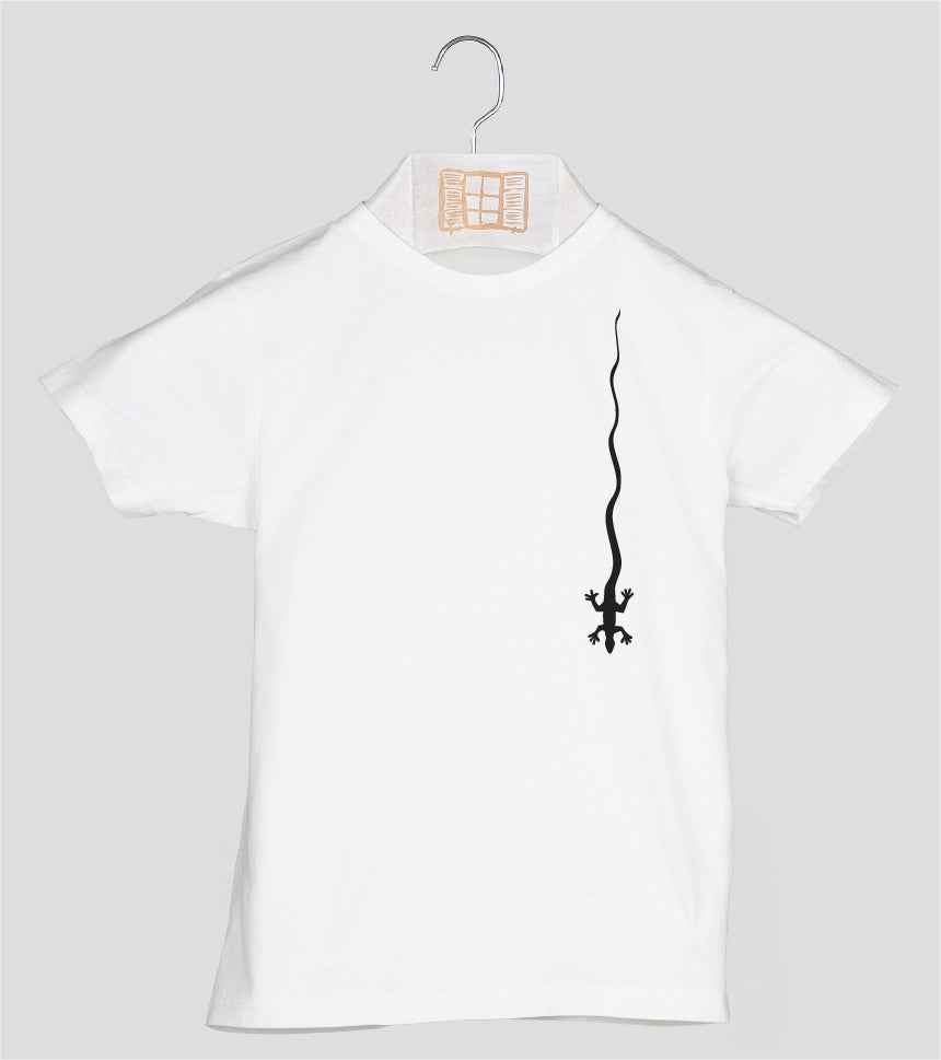 Camiseta cuello botones Niño Caiguda - crudo