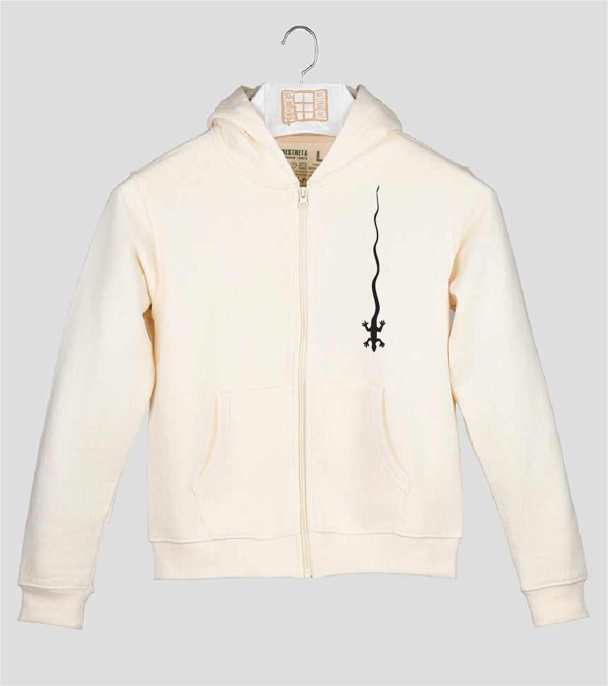 Sudadera cremallera Niño Caiguda - crudo