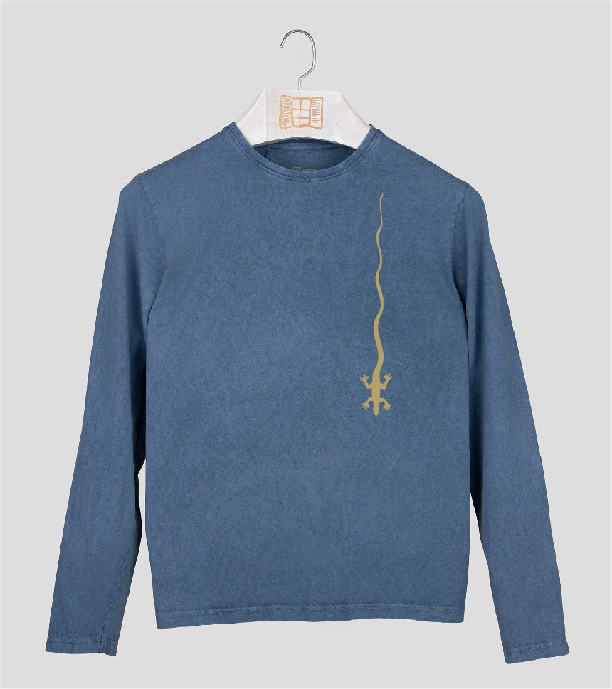 Camiseta manga larga Hombre Caiguda - indigo
