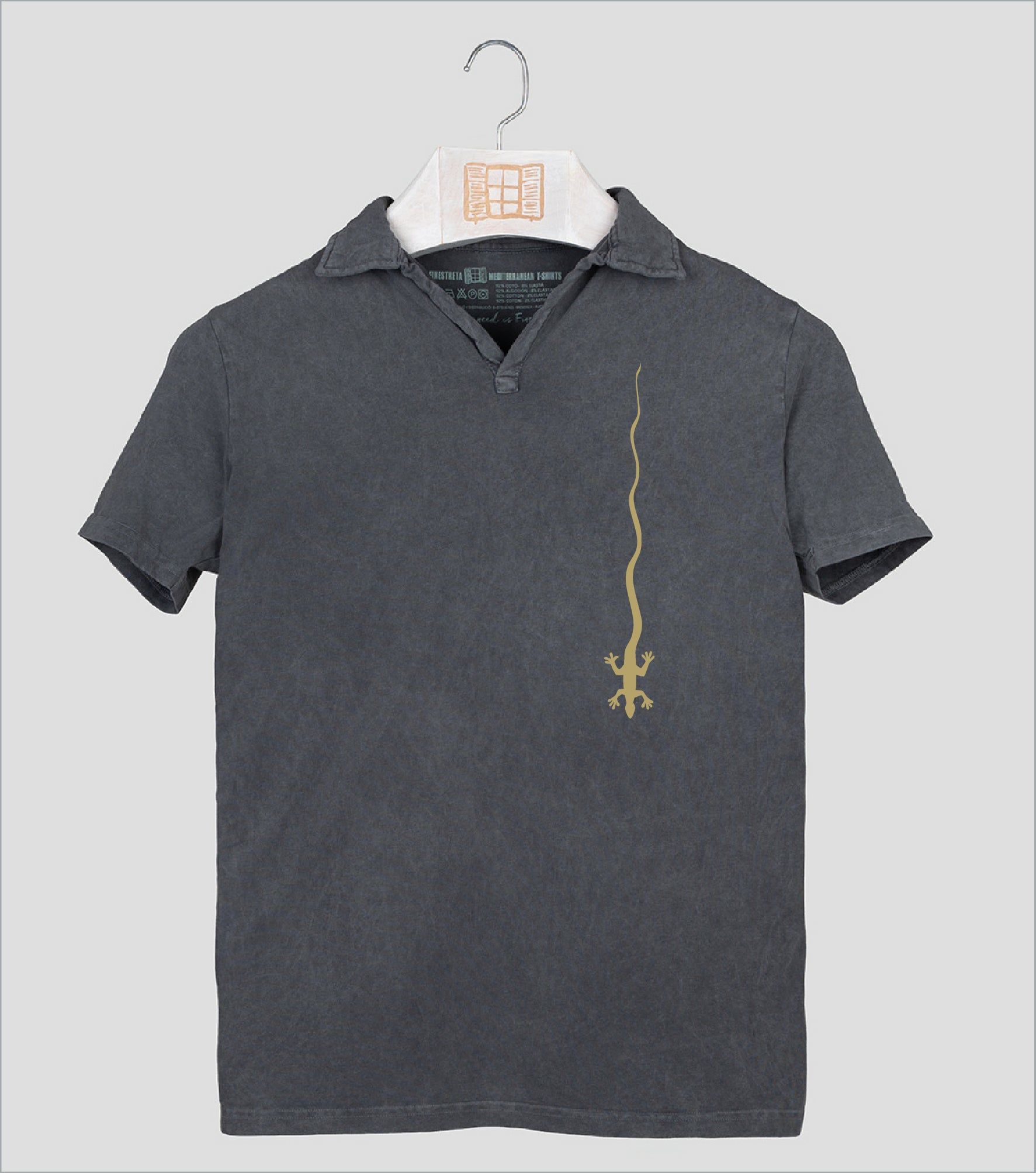 Polo manga corta Hombre Caiguda - marengo