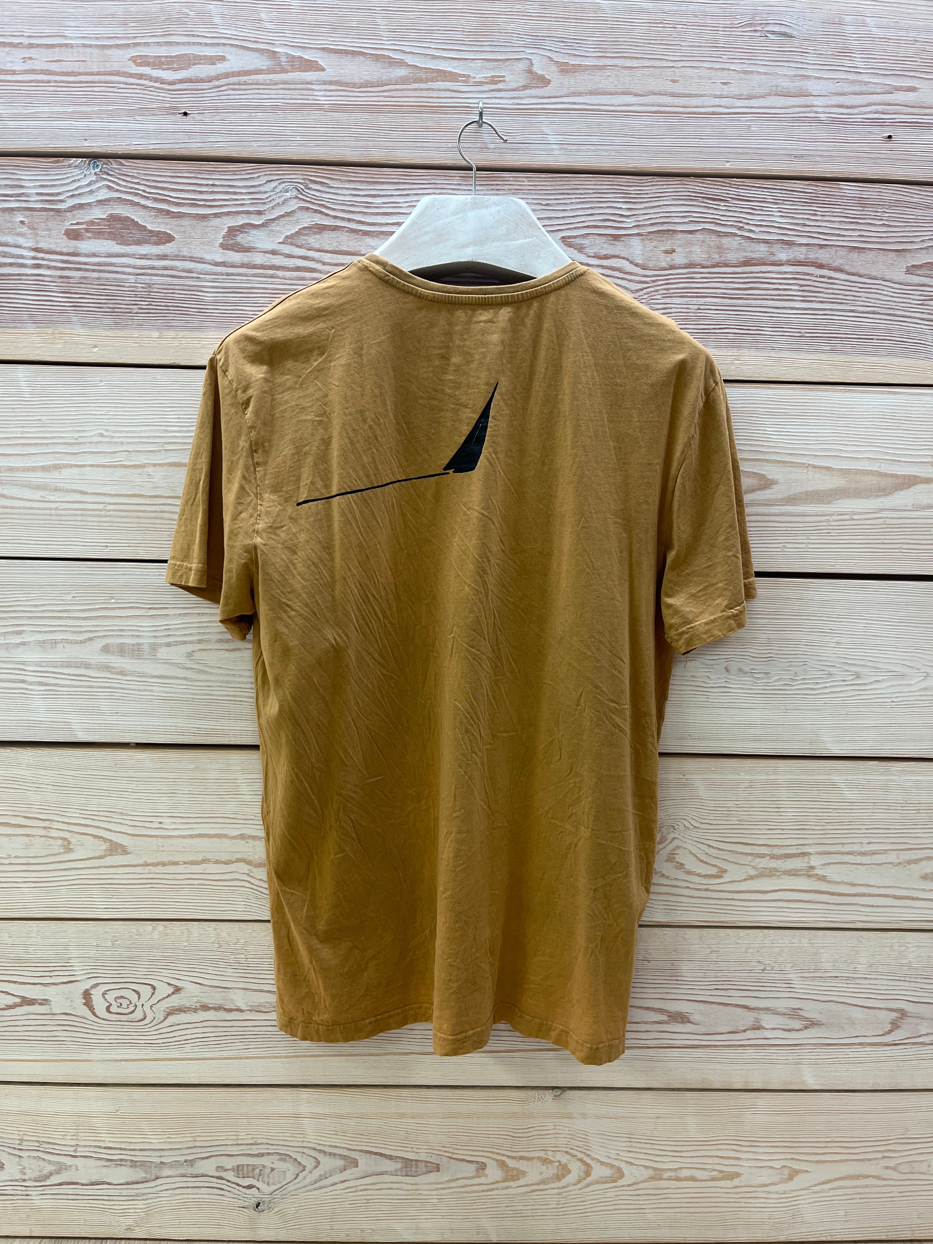 Camiseta manga corta Hombre Outlet talla XL color Mostaza