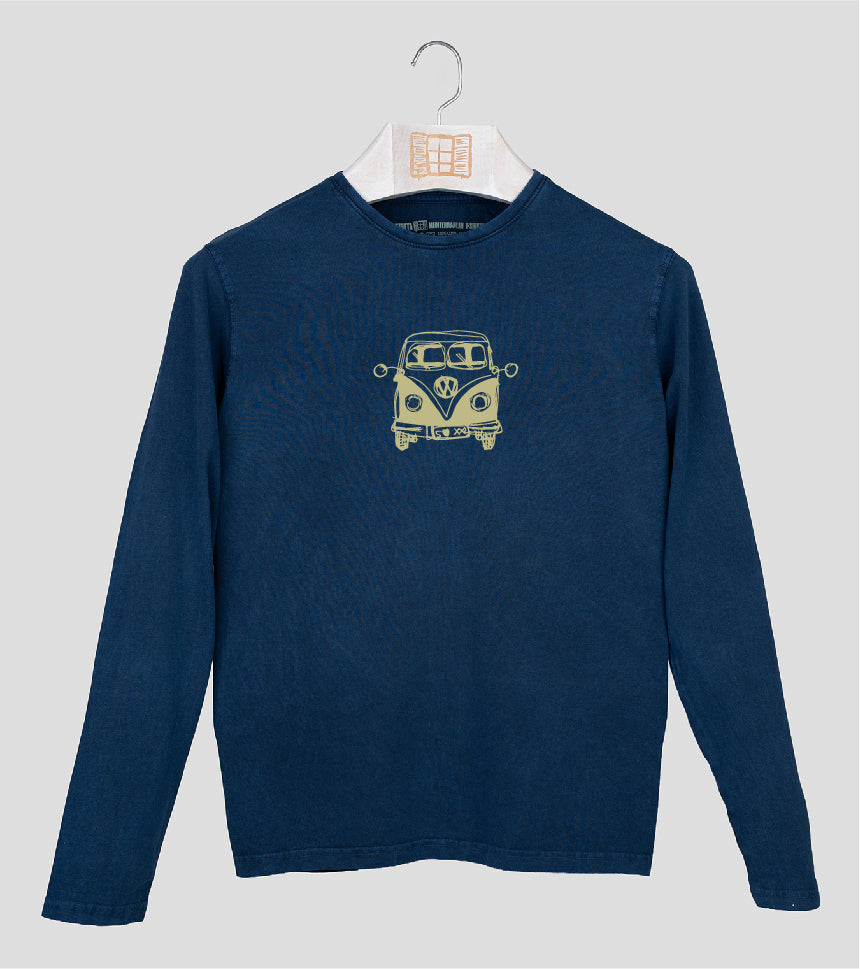Camiseta manga larga Hombre Furgo - azul-marino