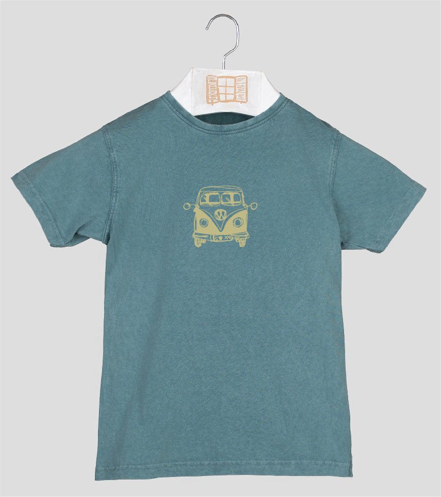 Camiseta manga corta Niño Furgo - esmeralda