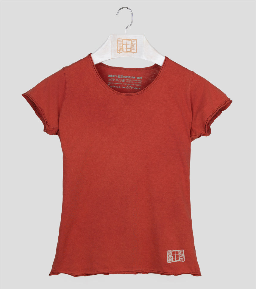 Camiseta manga corta Mujer Buida - arcilla