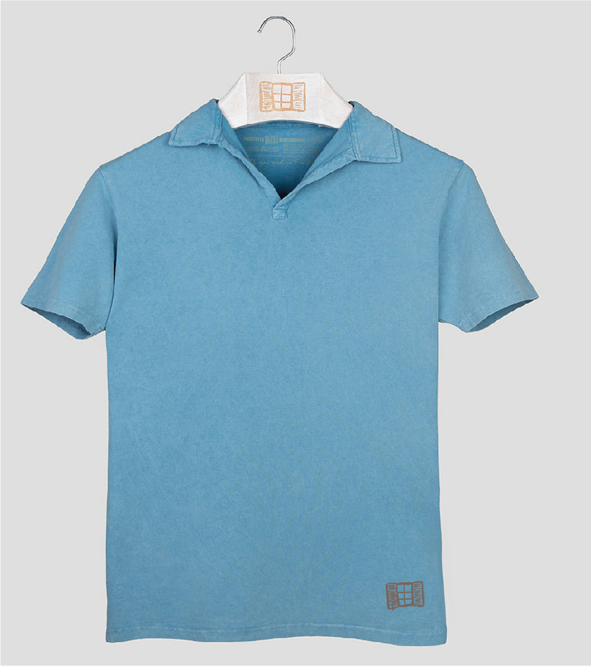 Polo manga corta Hombre Buida - aqua