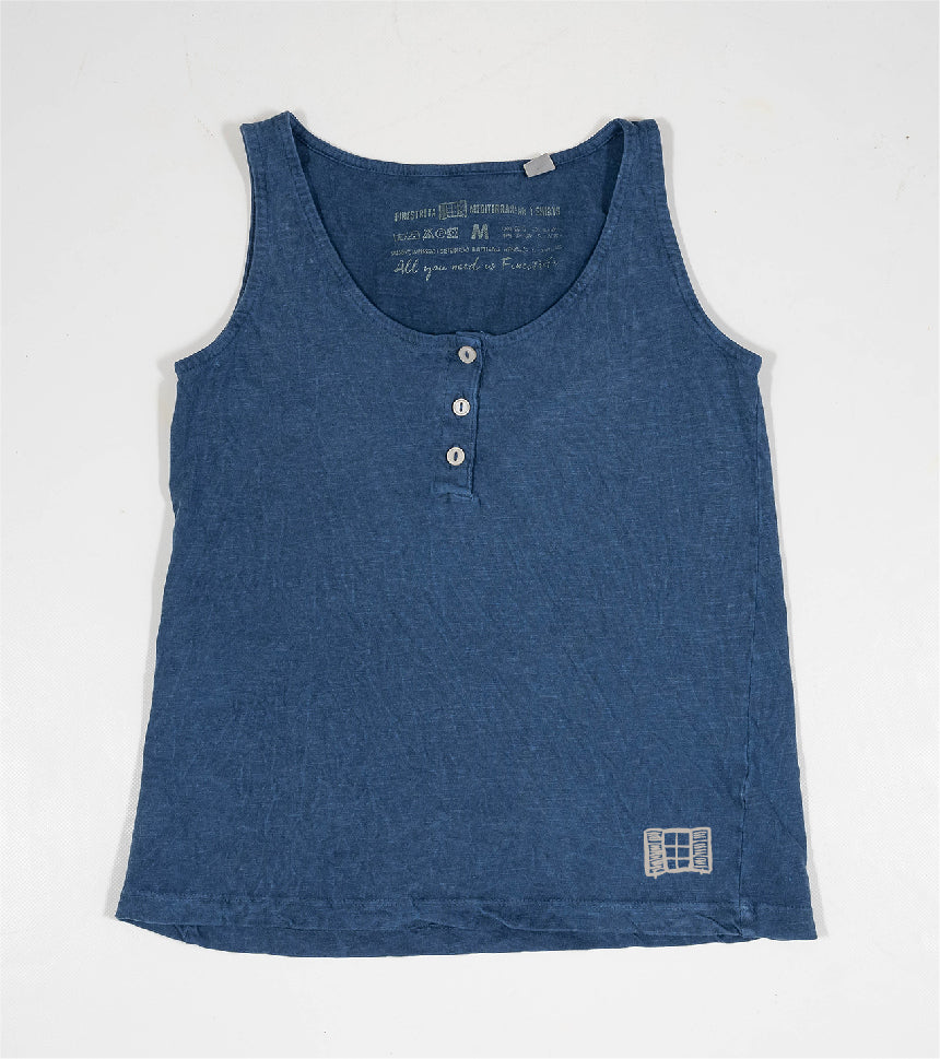 Camiseta de tirantes Niña Buida - azul-marino