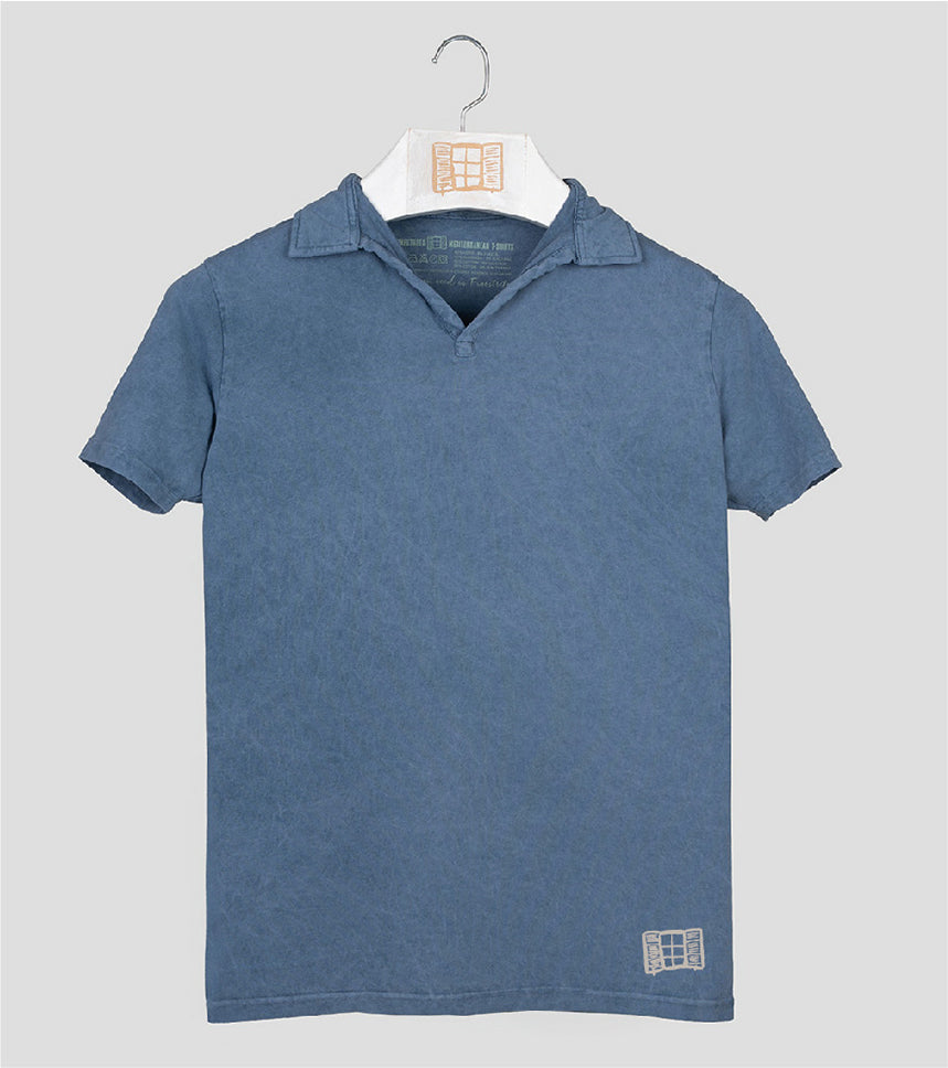 Polo manga corta Hombre Buida - indigo