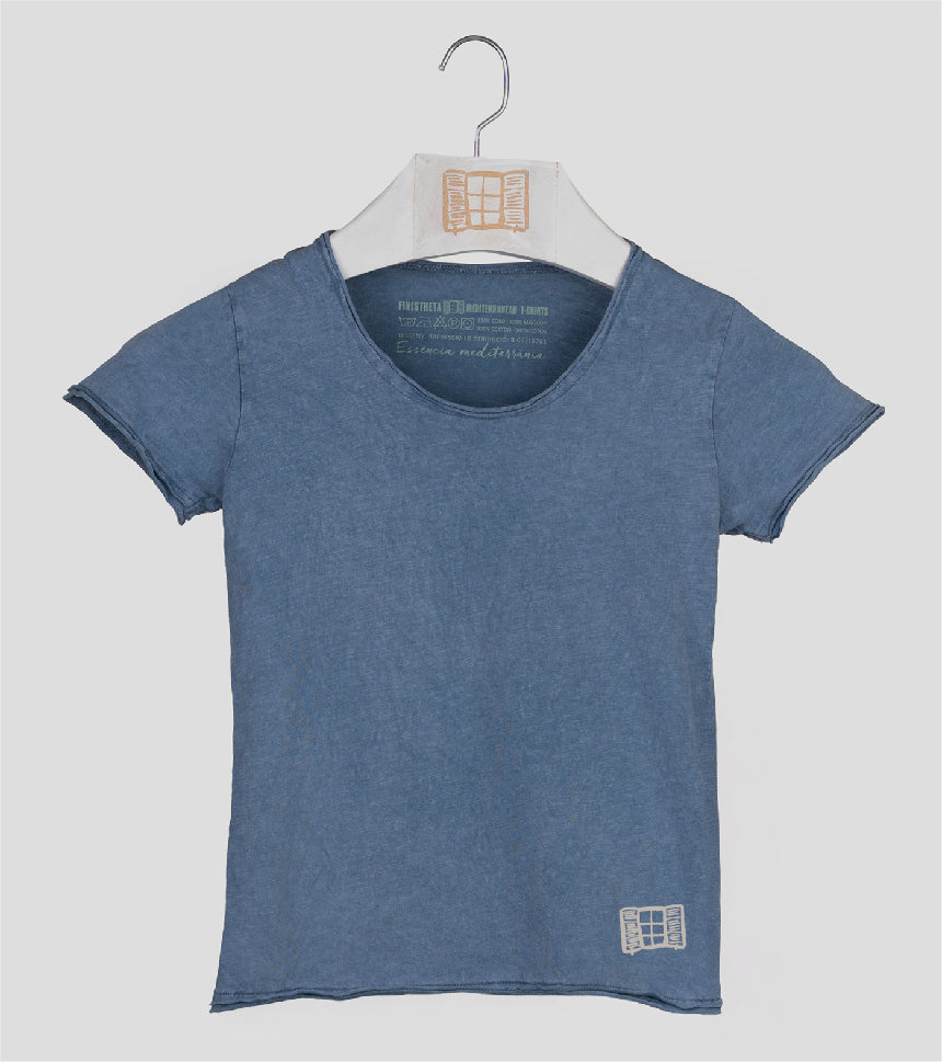 Camiseta manga corta Niña Buida - indigo