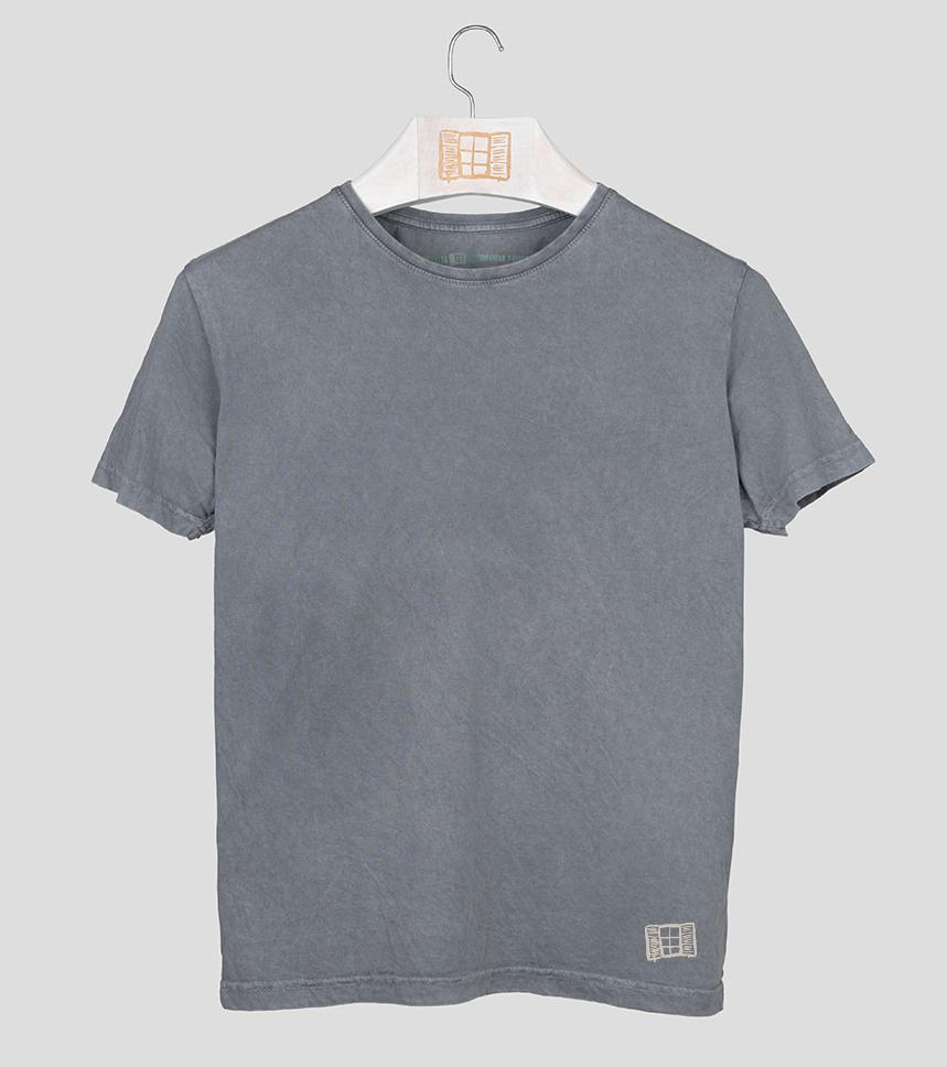 Camiseta manga corta Buida - piedra