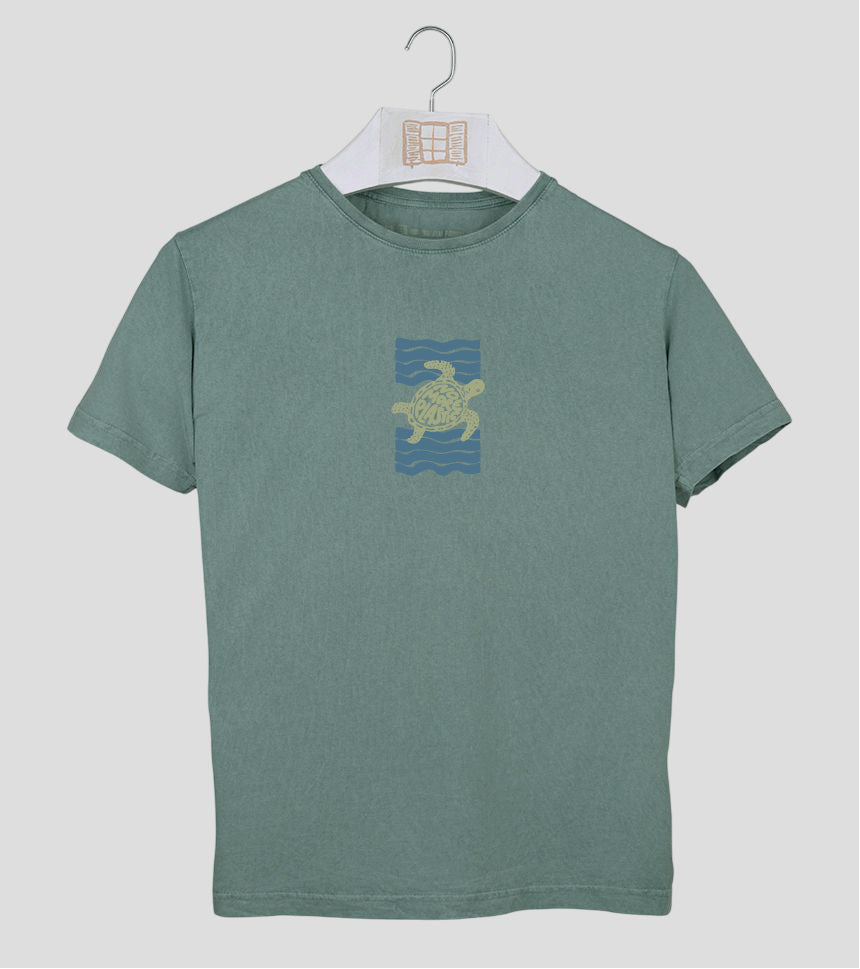 Camiseta manga corta Noplastic - esmeralda