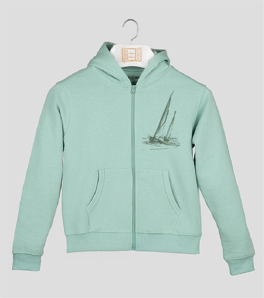 Sudadera cremallera Niño Esquitx - aqua
