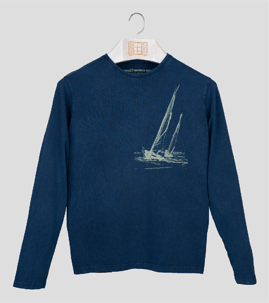 Camiseta manga larga Hombre Esquitx - azul-marino