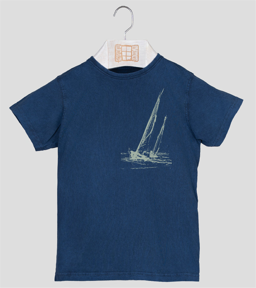 Camiseta manga corta Niño Esquitx - azul-marino