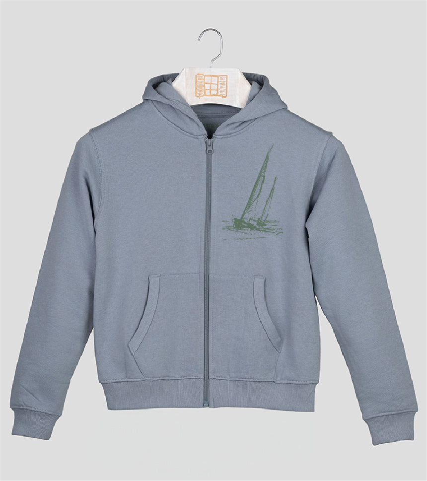 Sudadera cremallera Niño Esquitx - cielo