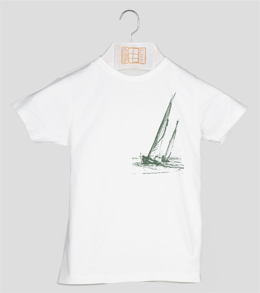 Camiseta manga corta Niño Esquitx - crudo