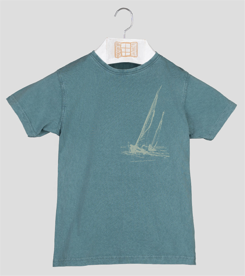 Camiseta manga corta Niño Esquitx - esmeralda