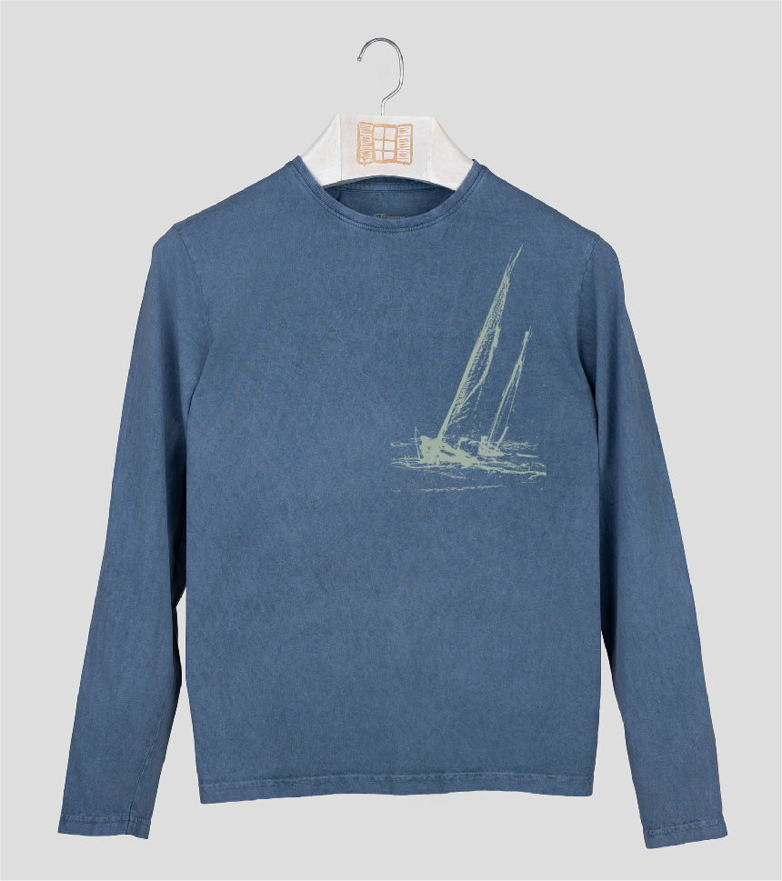 Camiseta manga larga Hombre Esquitx - indigo