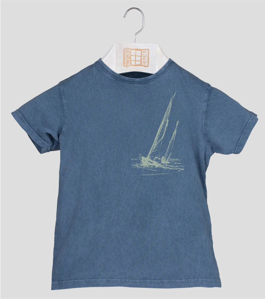 Camiseta manga corta Niño Esquitx - indigo