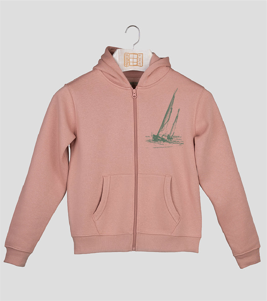Sudadera cremallera Niño Esquitx - rosado