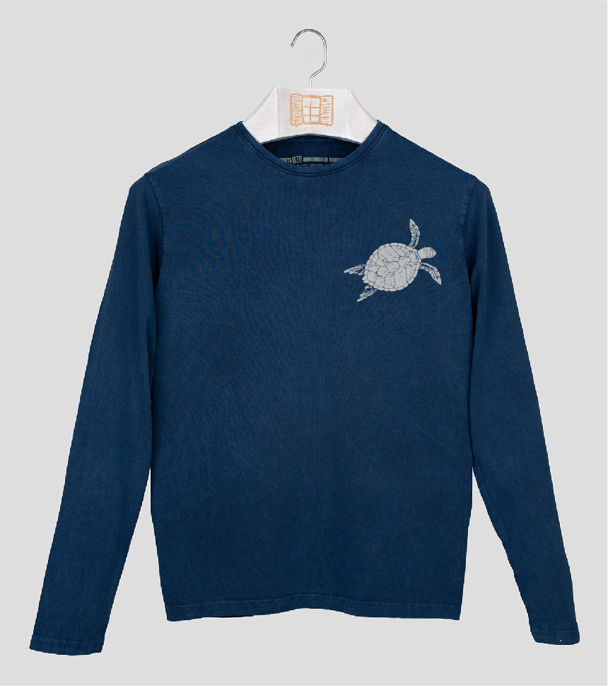 Camiseta manga larga Hombre Reserva - azul-marino