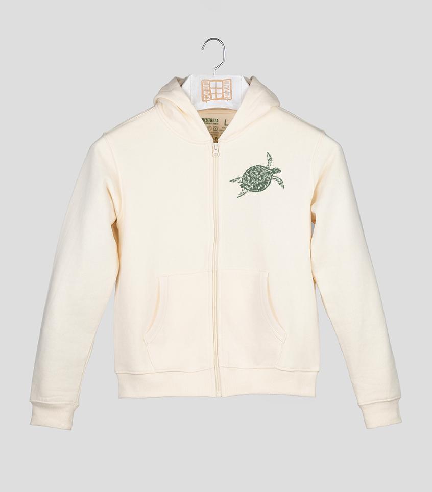 Sudadera cremallera Niño Reserva - crudo
