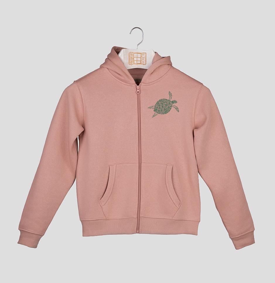 Sudadera cremallera Niño Reserva - rosado