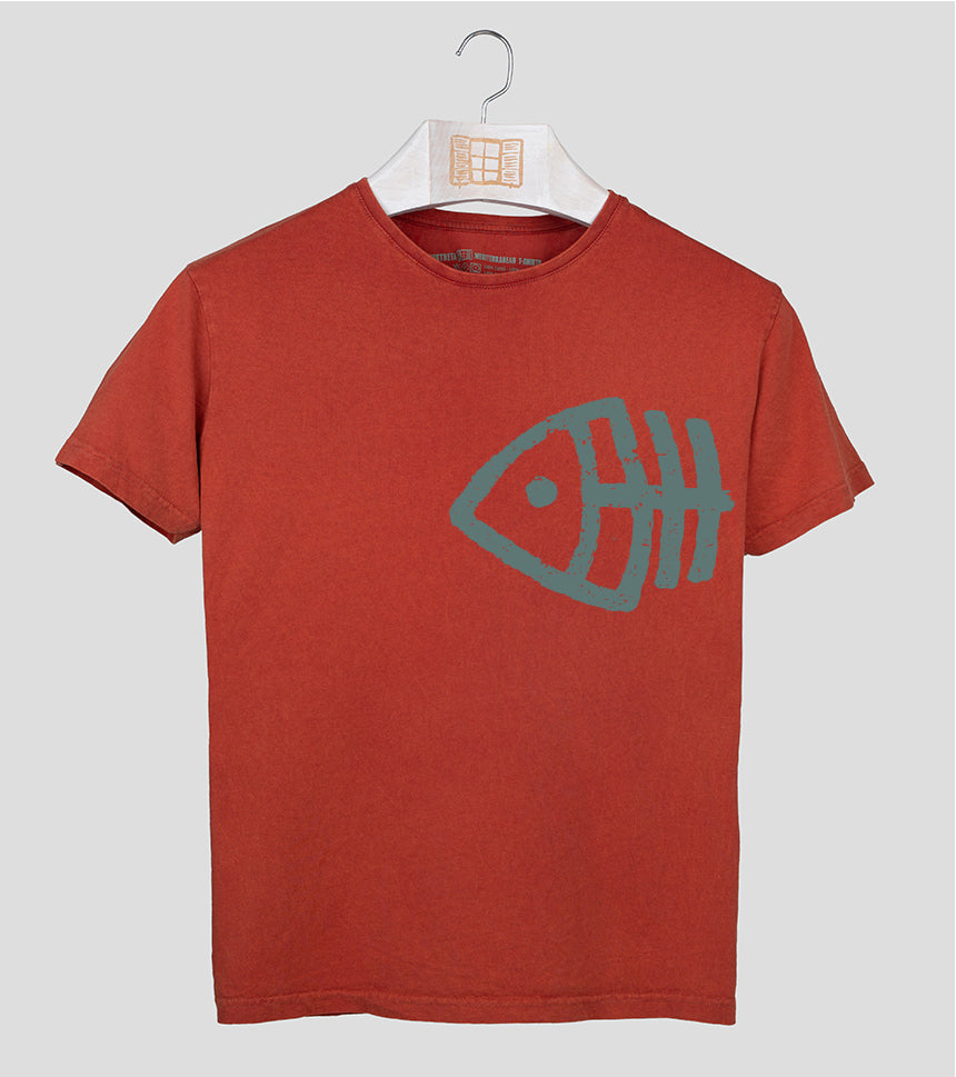 Camiseta manga corta Fisher - arcilla