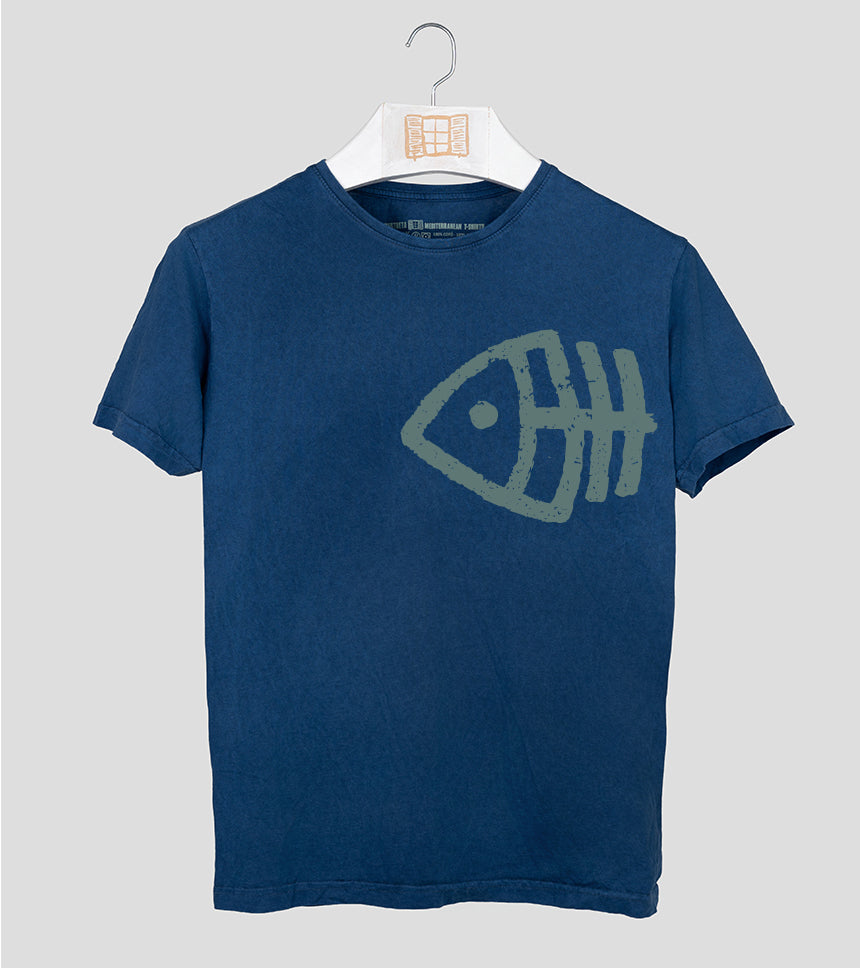 Camiseta manga corta Fisher - azul-marino