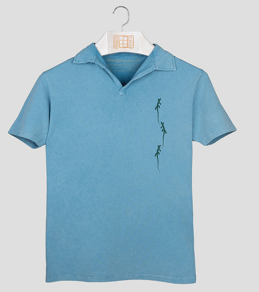 Polo manga corta Hombre Primes - aqua