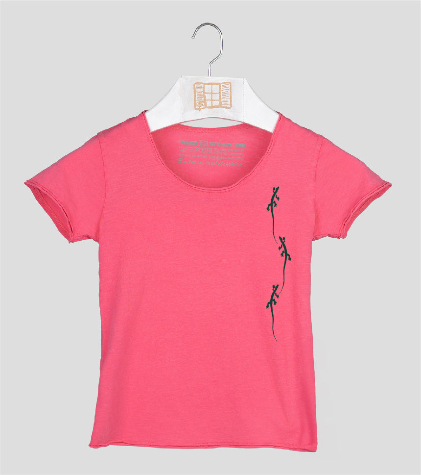 Camiseta manga corta Niña Primes - fucsia