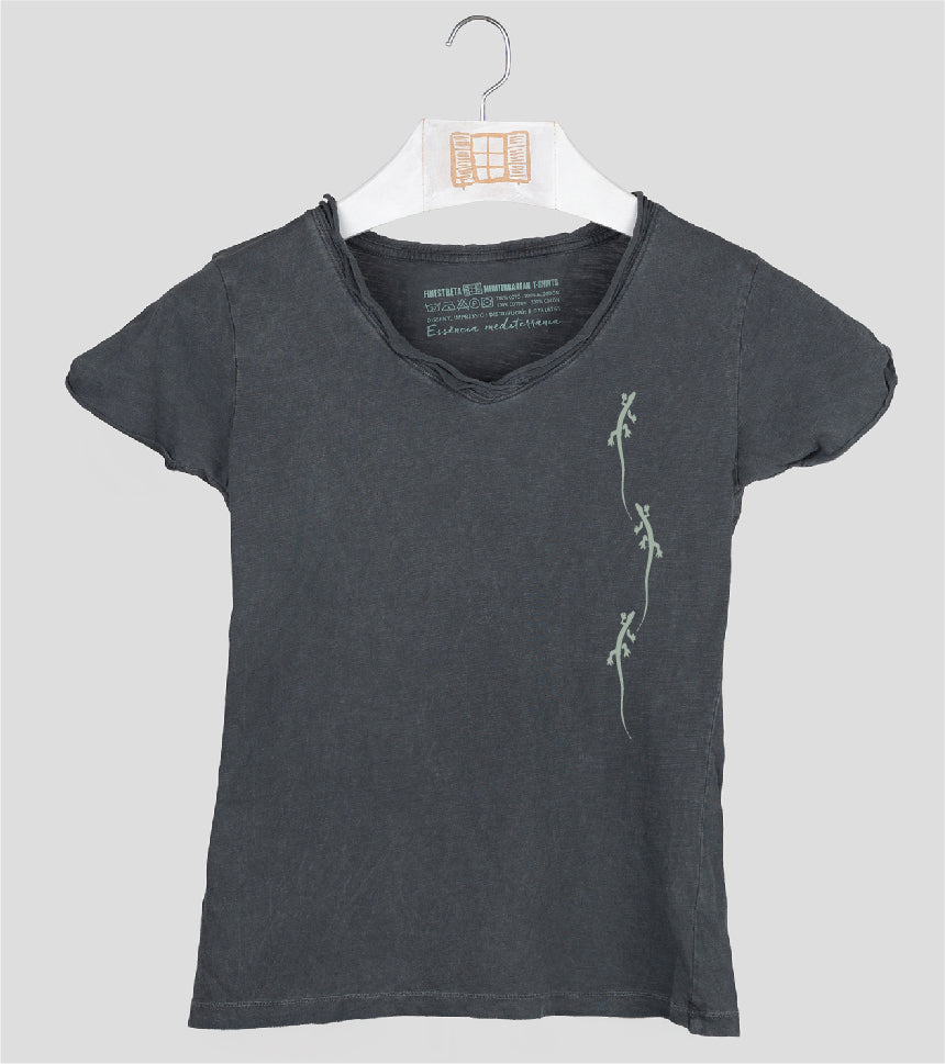 Camiseta cuello pico Mujer Primes - marengo