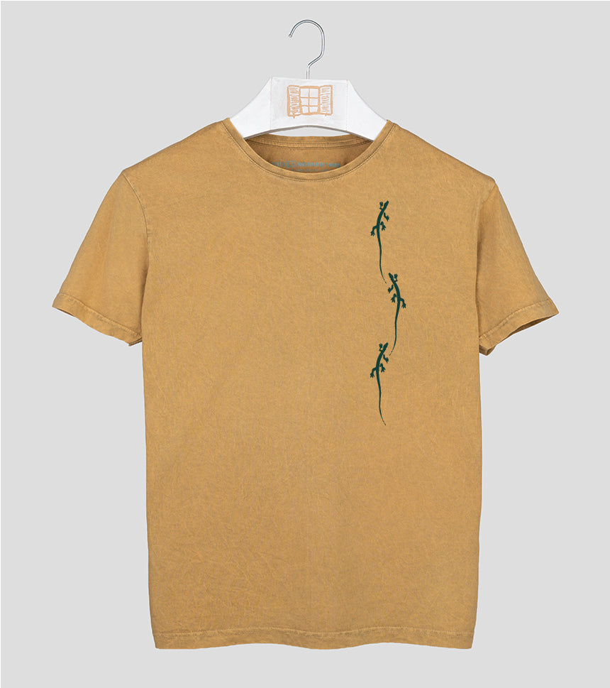 Camiseta manga corta Primes - mostaza