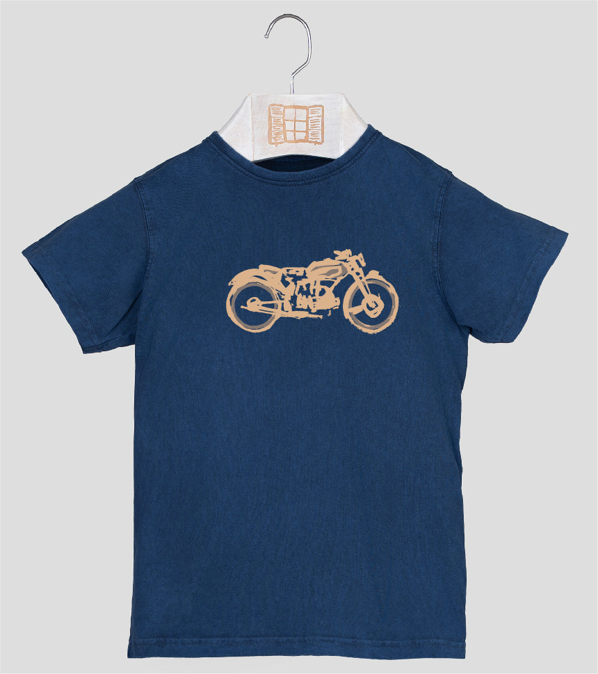 Camiseta manga corta Niño Guzzi - azul-marino