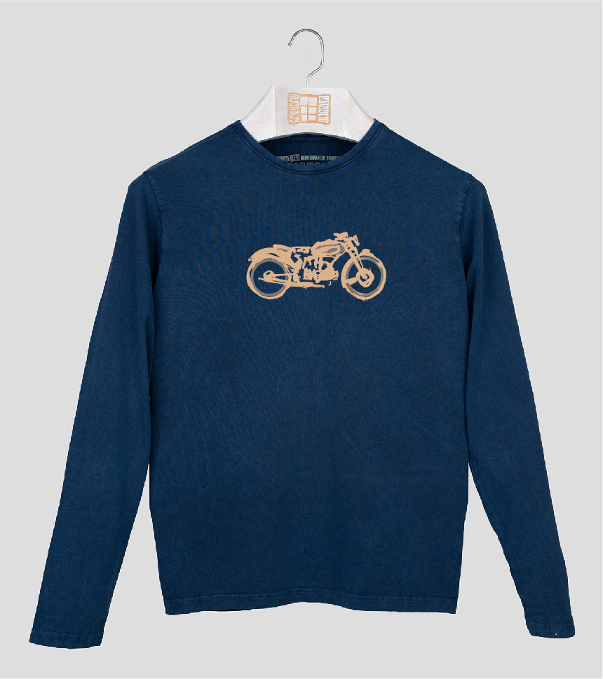 Camiseta manga larga Hombre Guzzi - azul-marino
