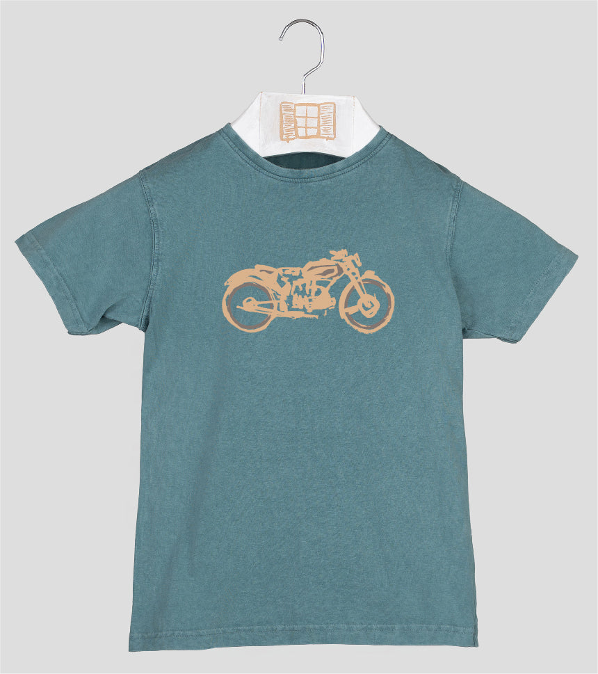 Camiseta manga corta Niño Guzzi - esmeralda
