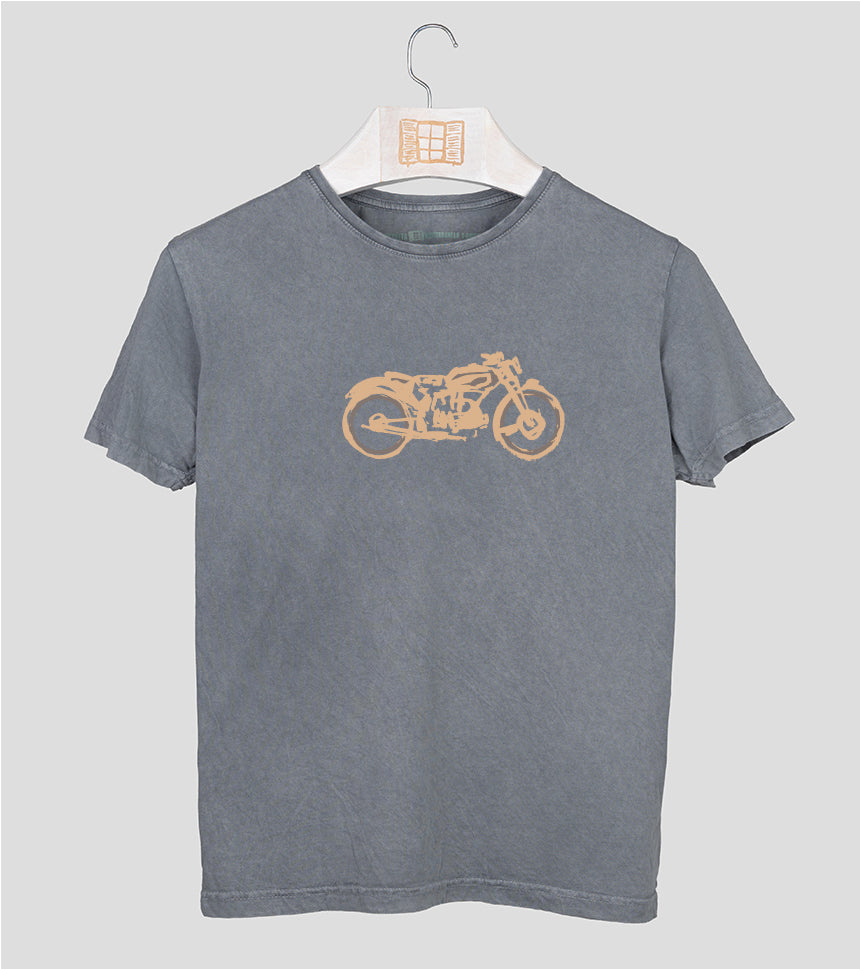 Camiseta manga corta Hombre Guzzi - piedra