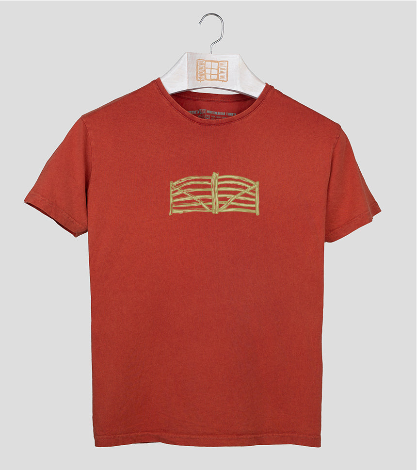 Camiseta manga corta Hombre Barrera - arcilla