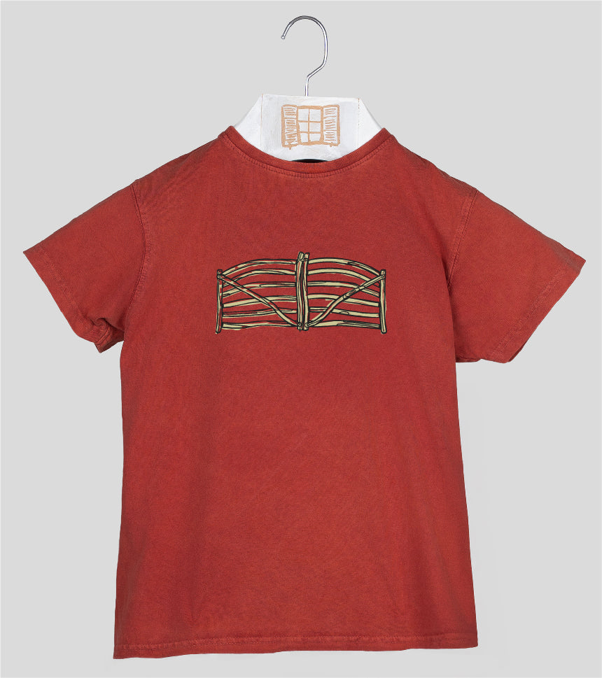 Camiseta manga corta Niño Barrera - arcilla