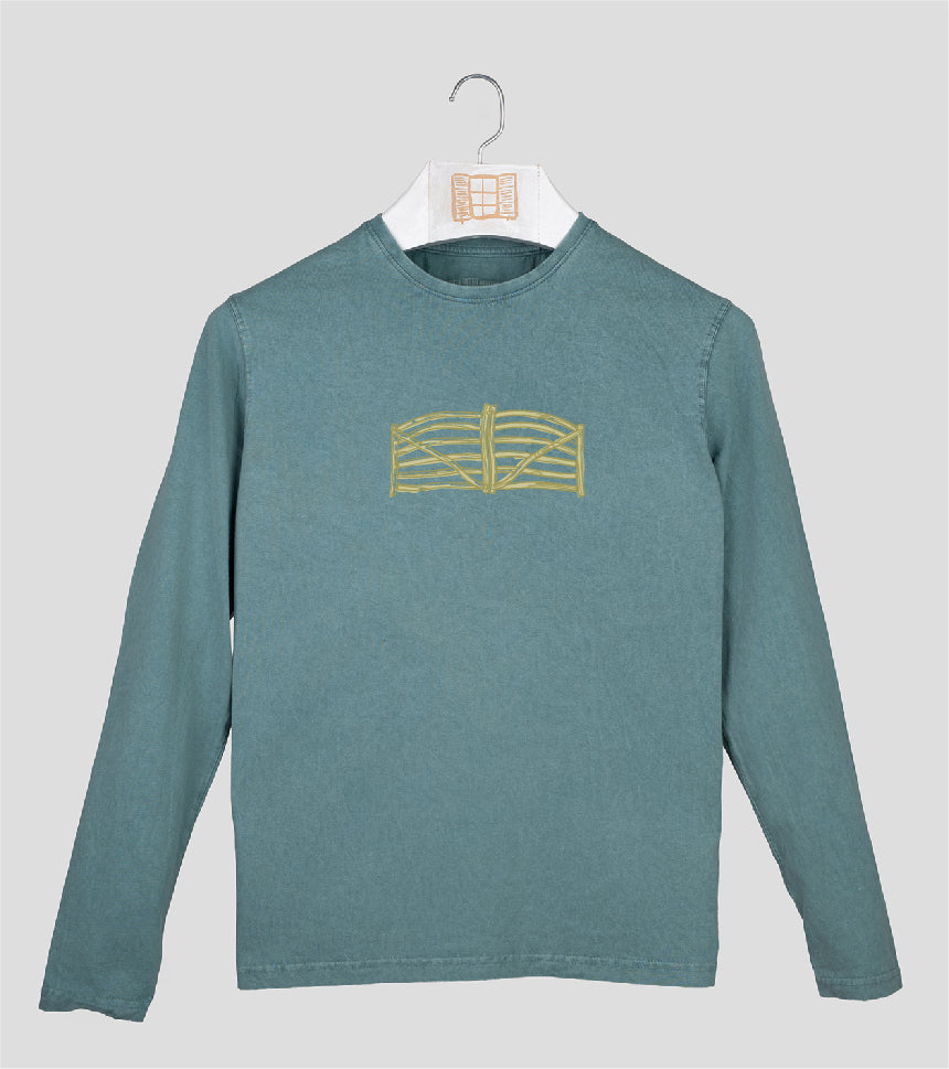 Camiseta manga larga Hombre Barrera - esmeralda