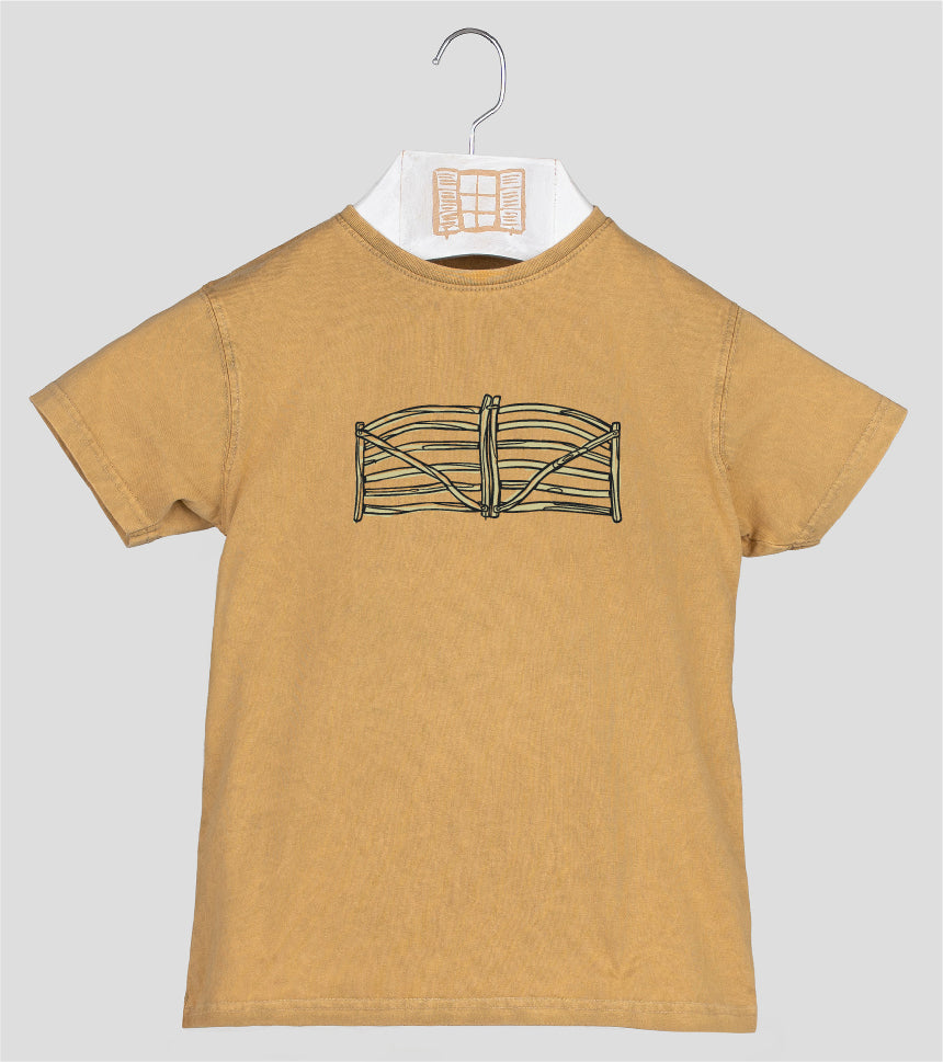 Camiseta manga corta Niño Barrera - mostaza