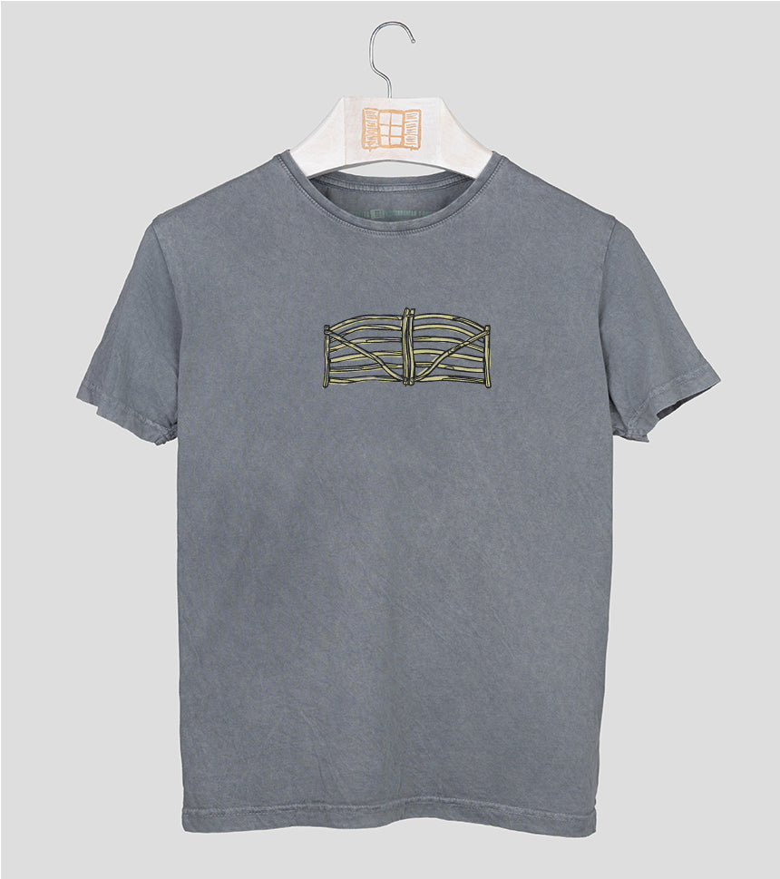 Camiseta manga corta Hombre Barrera - piedra