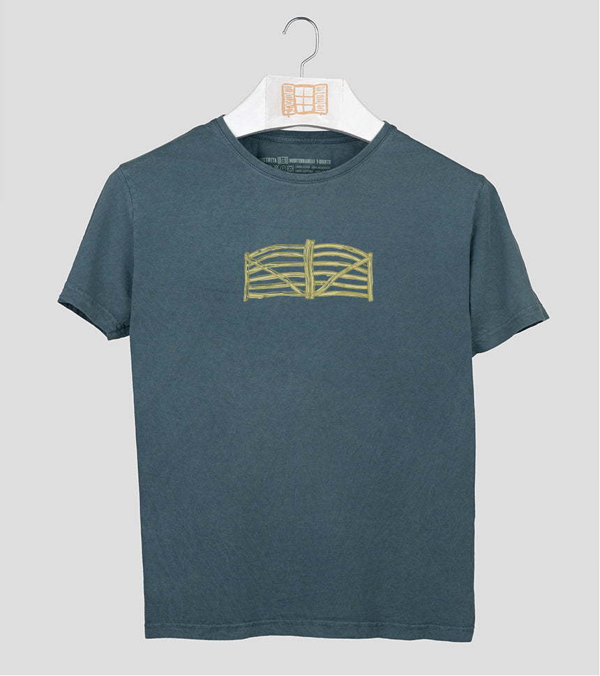 Camiseta manga corta Hombre Barrera - plomo