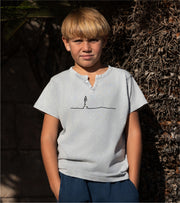 Camiseta cuello botones Niño Petit