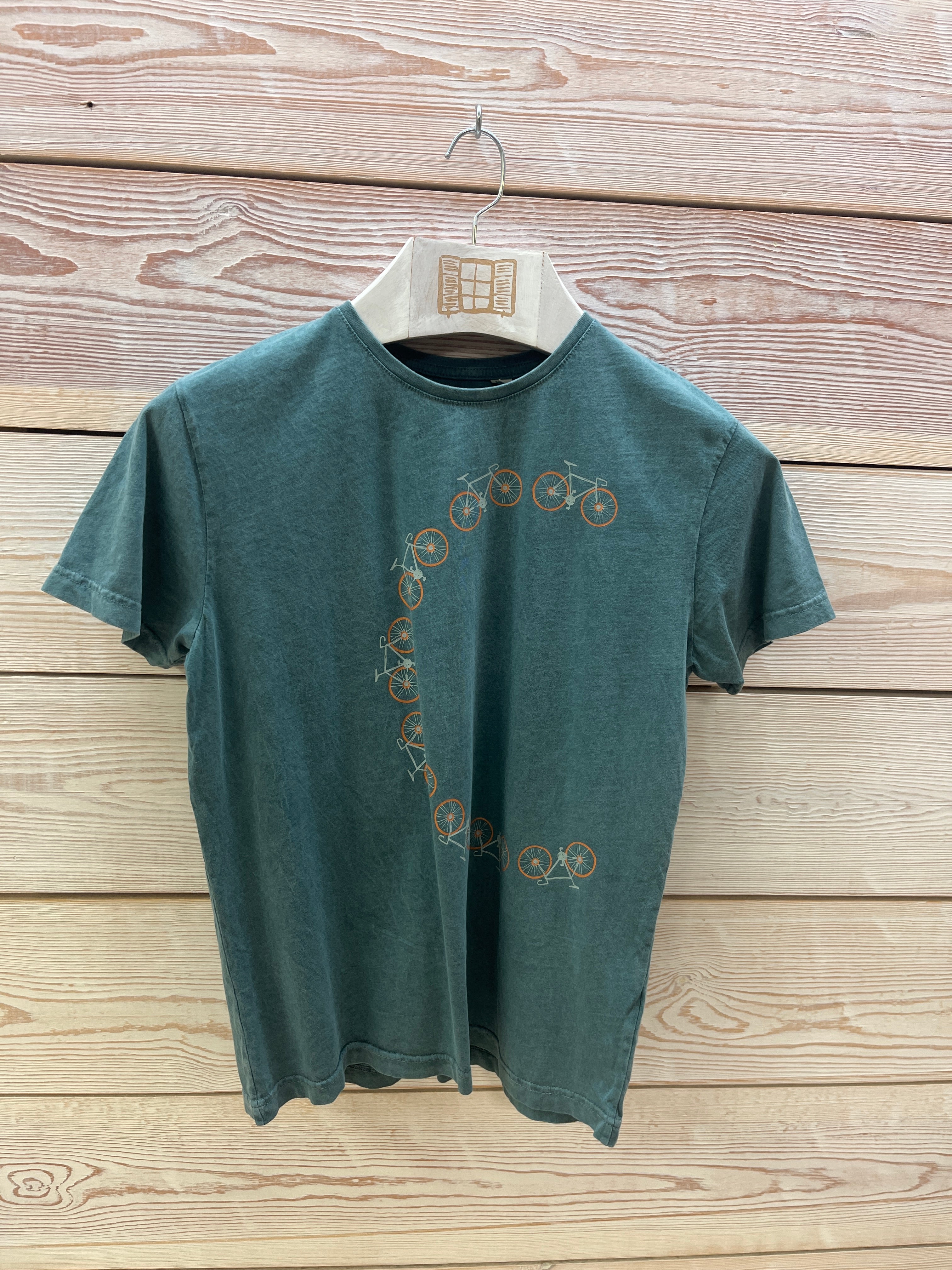 Camiseta manga corta Hombre Outlet talla S color Esmeralda
