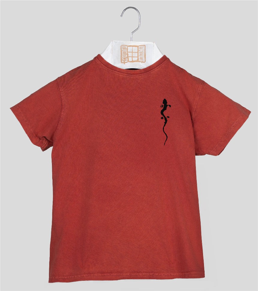Camiseta manga corta Niño Pinzellades - arcilla