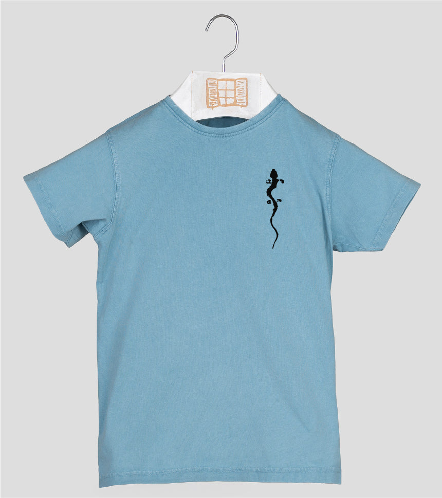 Camiseta manga corta Niño Pinzellades - aqua
